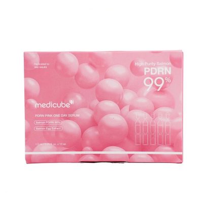 سرم ترمیم‌کننده پوست مدی کیوب مدل PDRN بسته ۱۰ عددی بیوتی کلبه